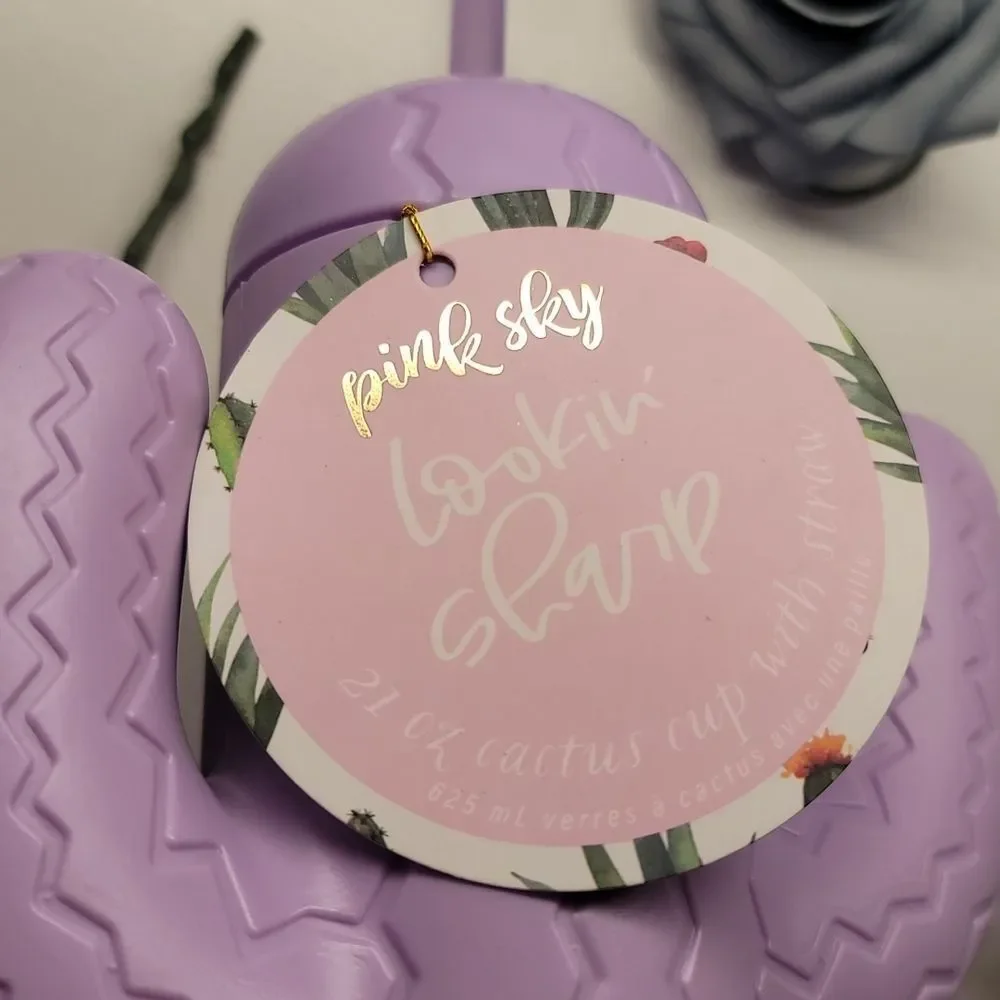 Pink Sky Purple Cactus Cup